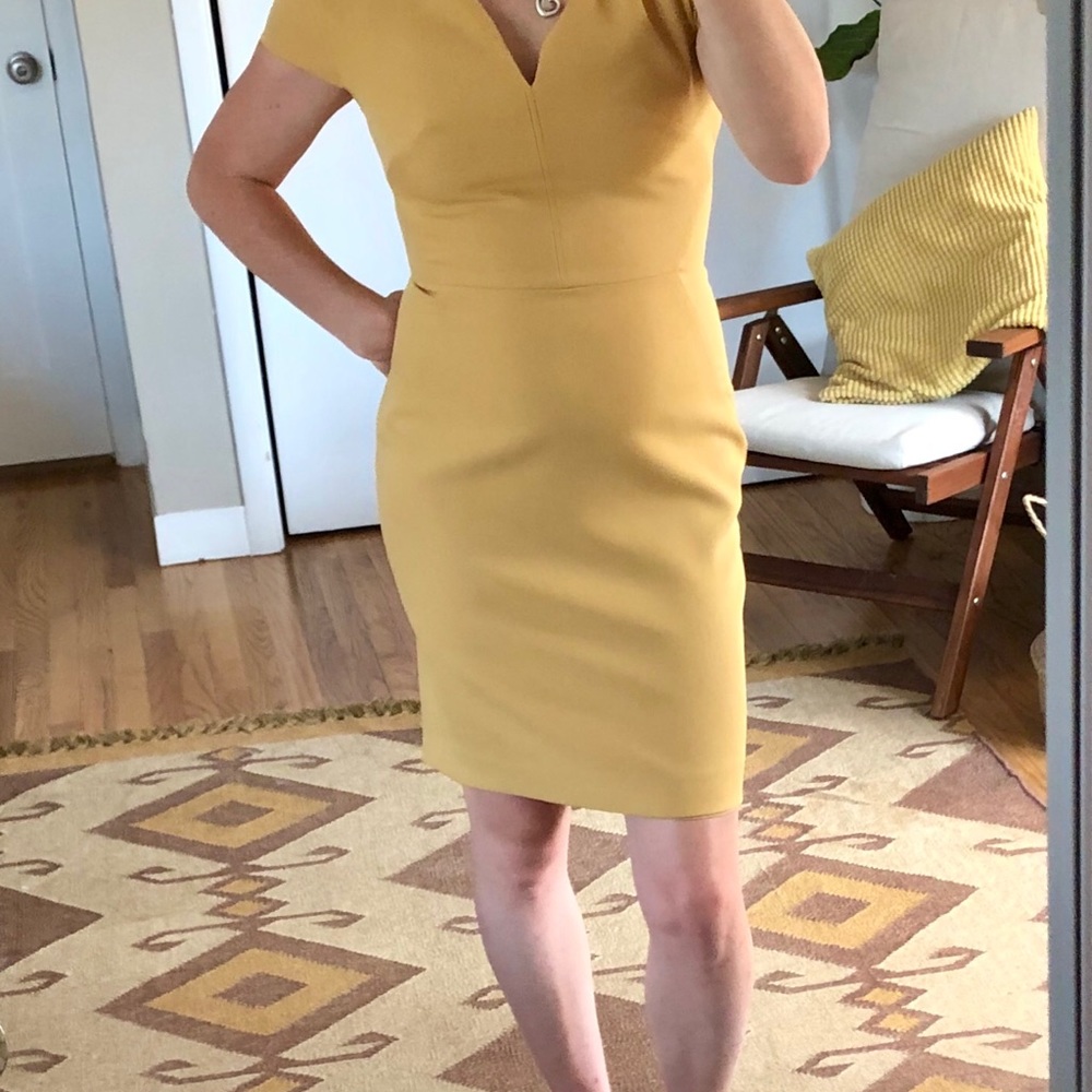 Mustard Yellow Tailored Dress 0P size